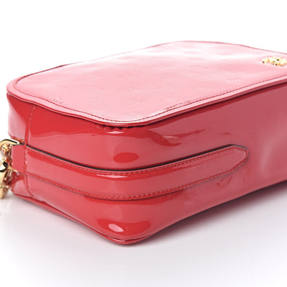 Fendi Vitello Vernice Mou Karligraphy Embossed Camera Case Rosso Cardinale 7 of 8