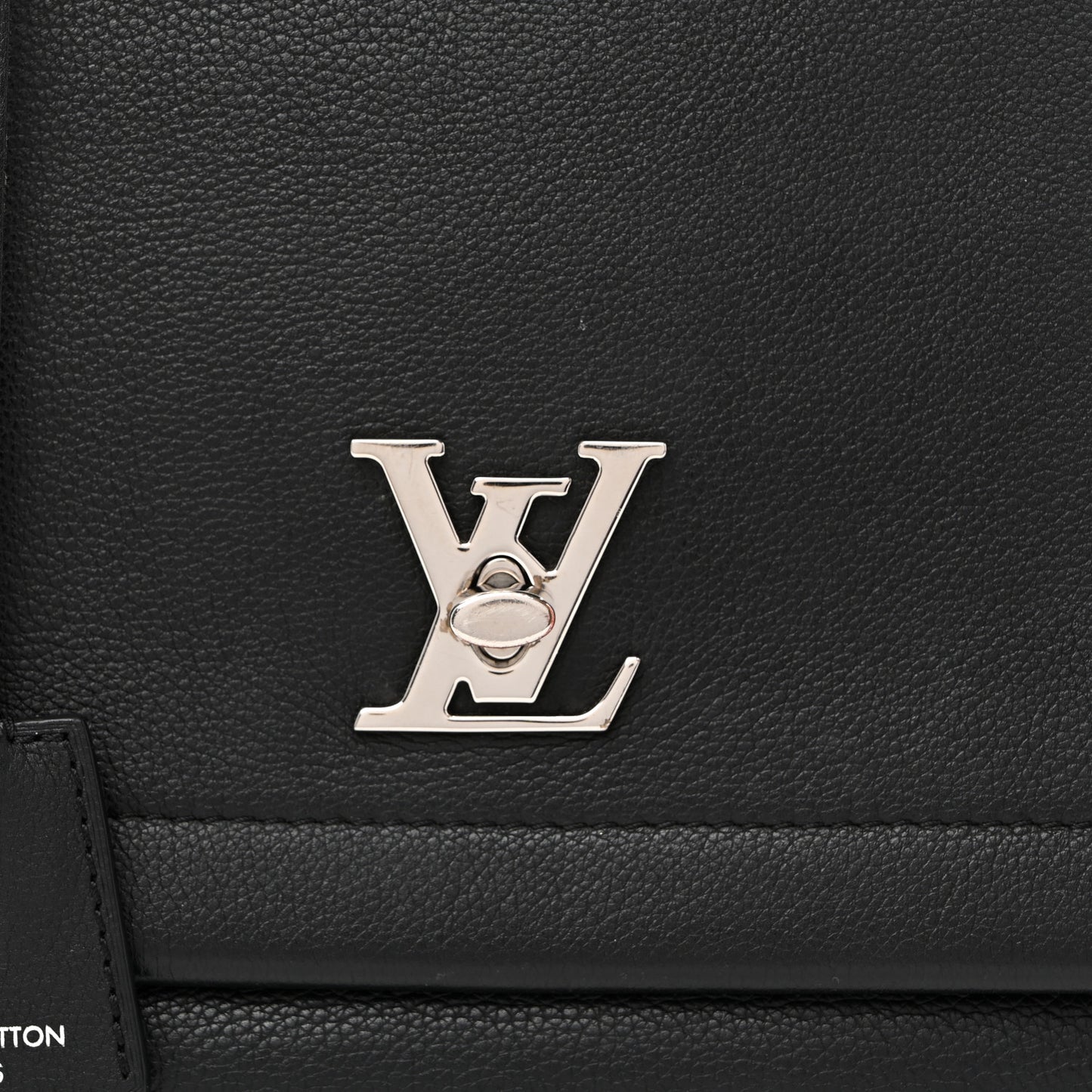 Soft Calfskin Lockme II Top Handle Black
