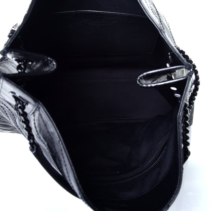 Saint Laurent Crinkled Calfskin Matelasse Monogram Large Niki Shopper Tote Black 5 of 8
