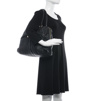 Fendi Crinkled Lambskin Mia Degrade Shopper Black 2 of 17