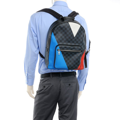 Louis Vuitton Damier Cobalt Latitude America's Cup Regatta Josh Backpack 2 of 12