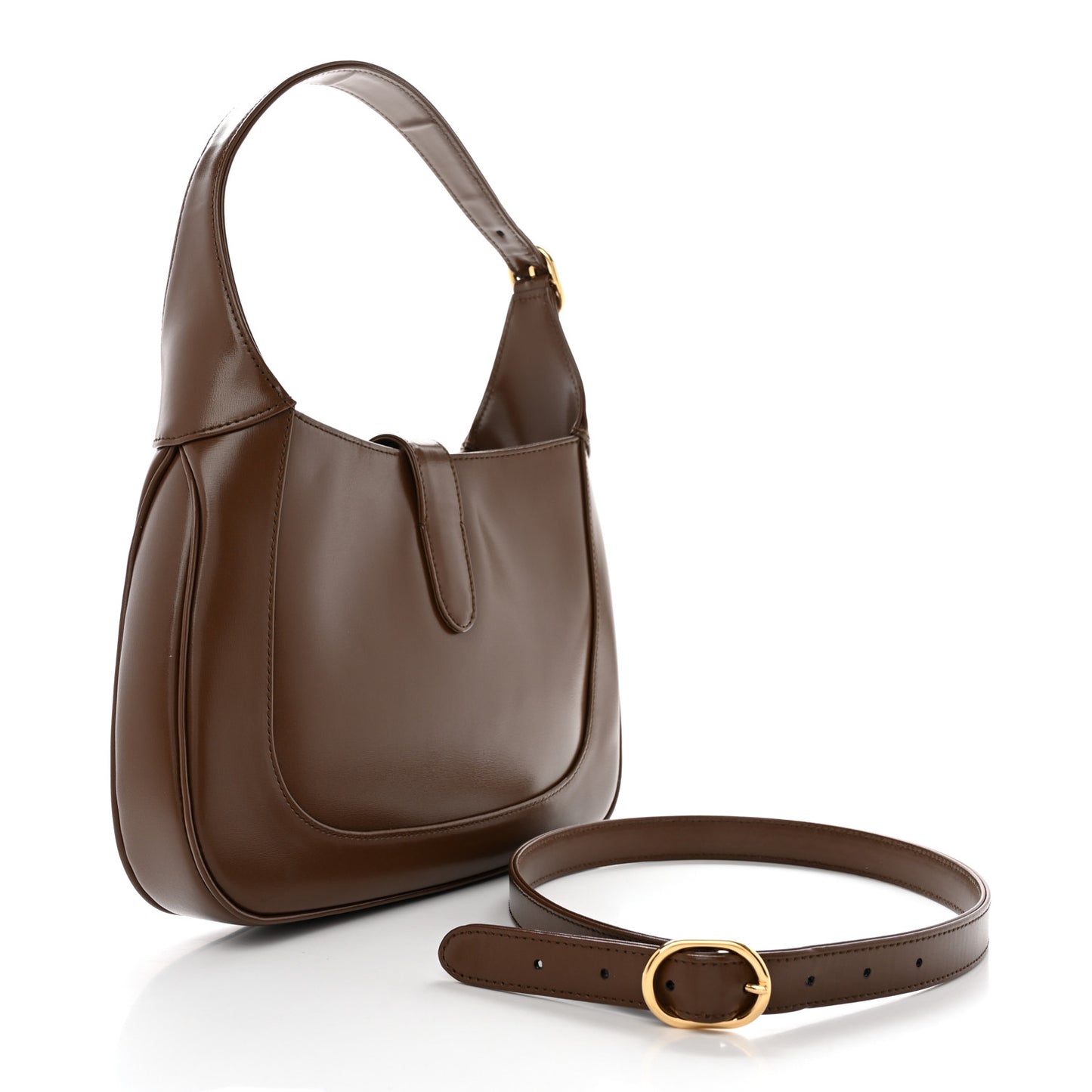 Boarded Dyana Lux Calfskin Small Jackie 1961 Hobo Brown Sugar