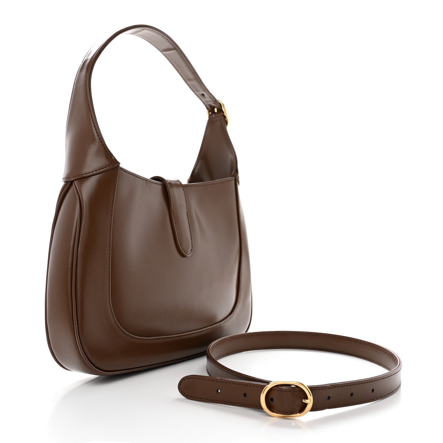 Gucci Boarded Dyana Lux Calfskin Small Jackie 1961 Hobo Brown Sugar 3 of 12