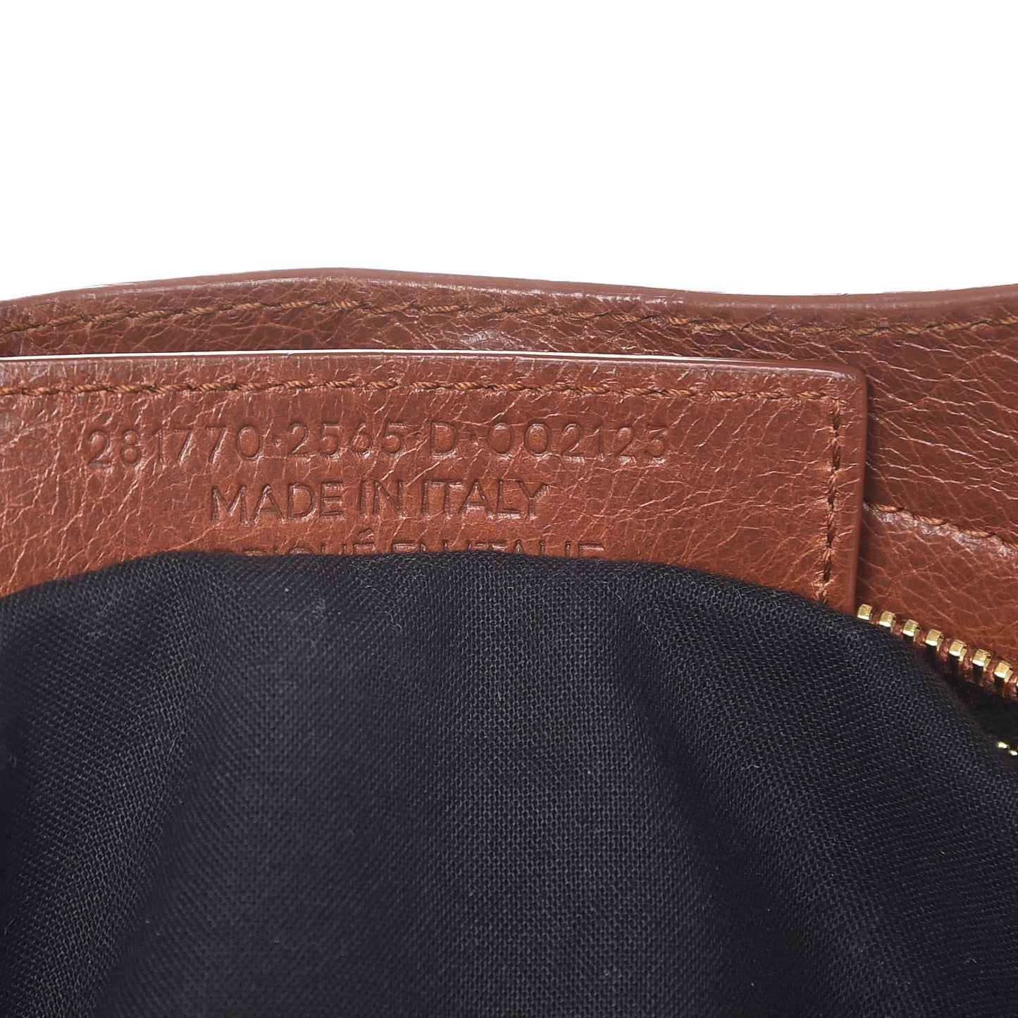 Agneau Giant 12 Gold Hardware City Marron Cognac