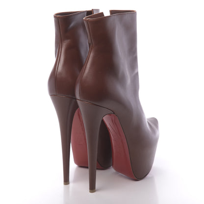 Christian Louboutin Calfskin Daf Booty 160 Ankle Boots 40.5 Chataigne 4 of 10