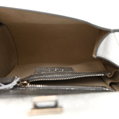 Givenchy Metallic Calfskin Mini Pandora Box Chain Crossbody Bag Silver 4 of 9