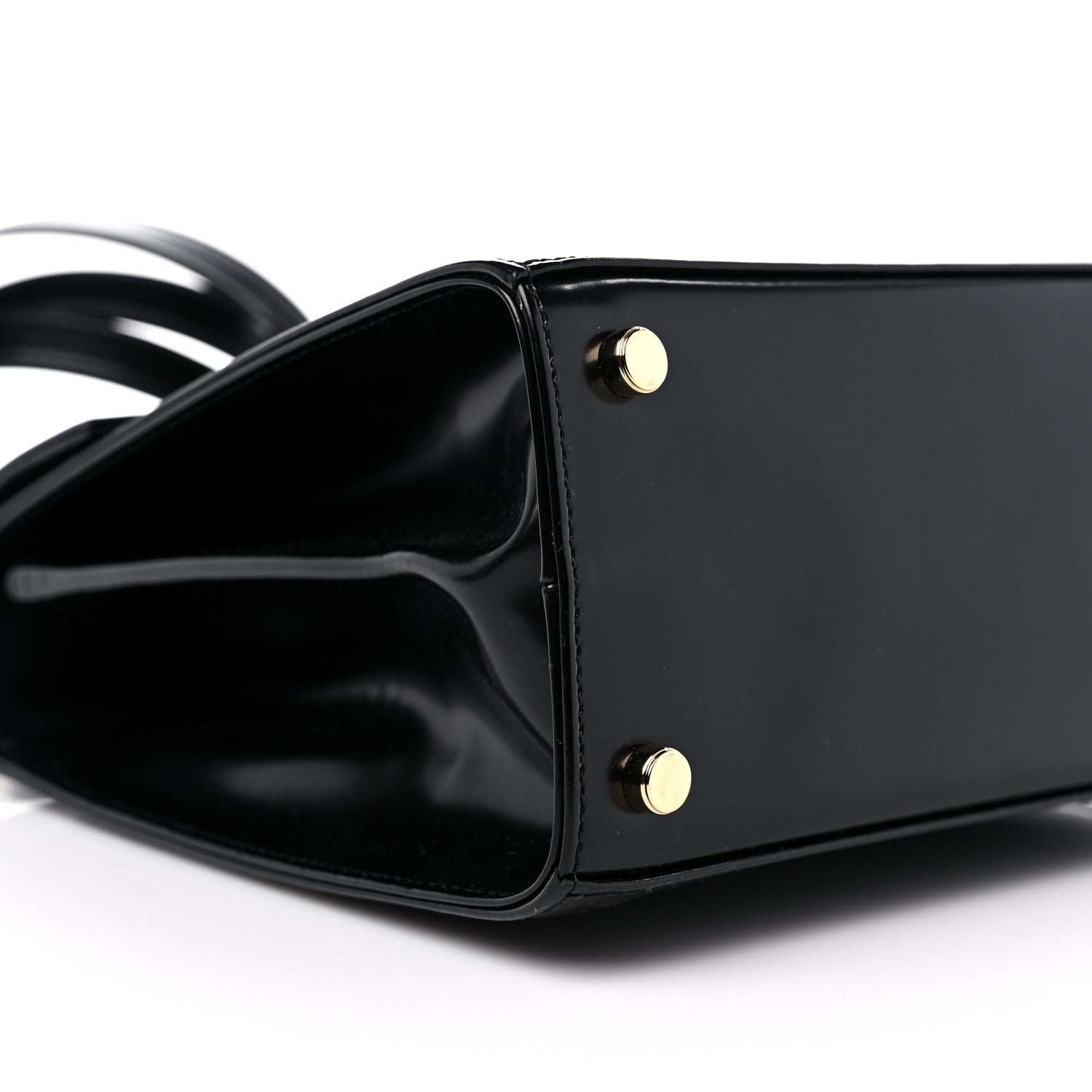 Salvatore Ferragamo Brushed Off Calfskin Iconic Top Handle Bag Black 8 of 9