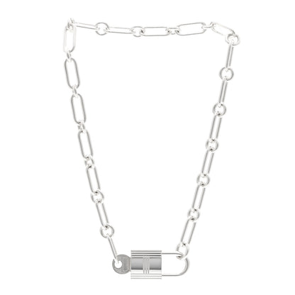 Hermes Sterling Silver Alpha Kelly Choker Necklace 3 of 5