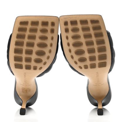 Bottega Veneta Nappa Matelasse Padded Mule Sandals 38.5 Black 5 of 8