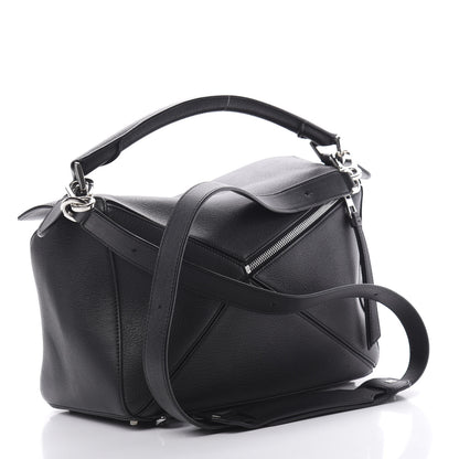 Loewe Calfskin Medium Puzzle Bag Black 3 of 13