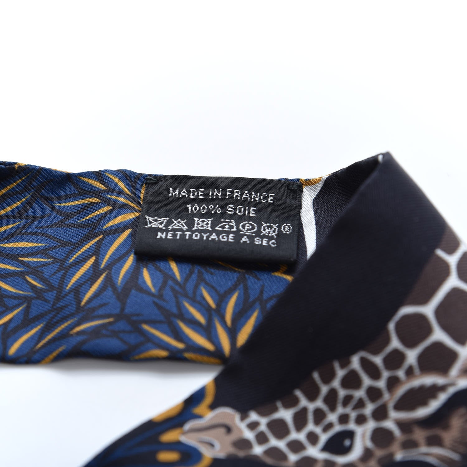 Hermes Silk Three Graces Twilly Black Gold Taupe 2 of 3