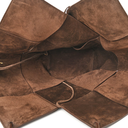 Bottega Veneta Suede Maxi Intrecciato Tote Brownie 6 of 8