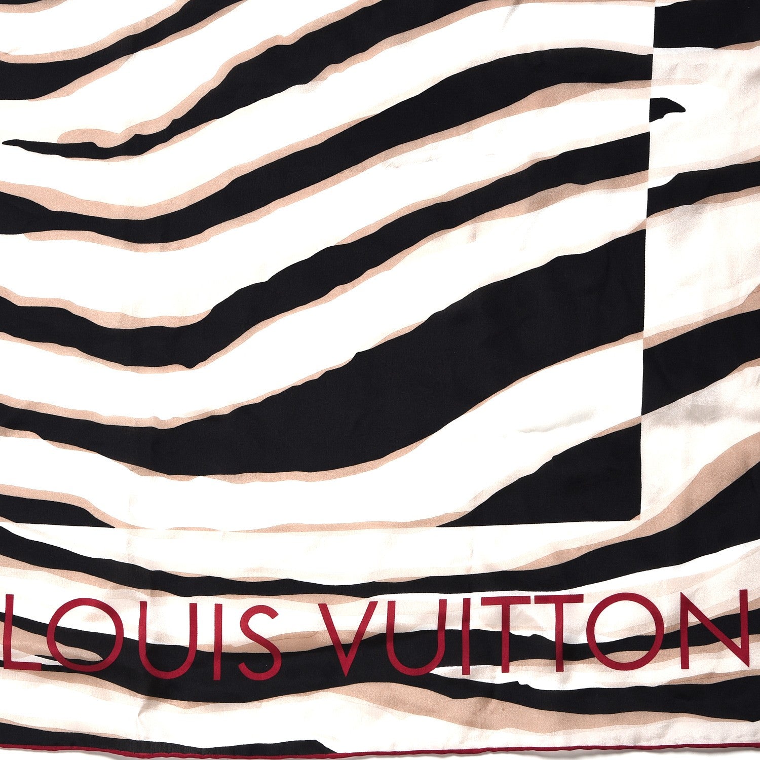 Louis Vuitton Silk Zebra Square Scarf Muticolor 4 of 6