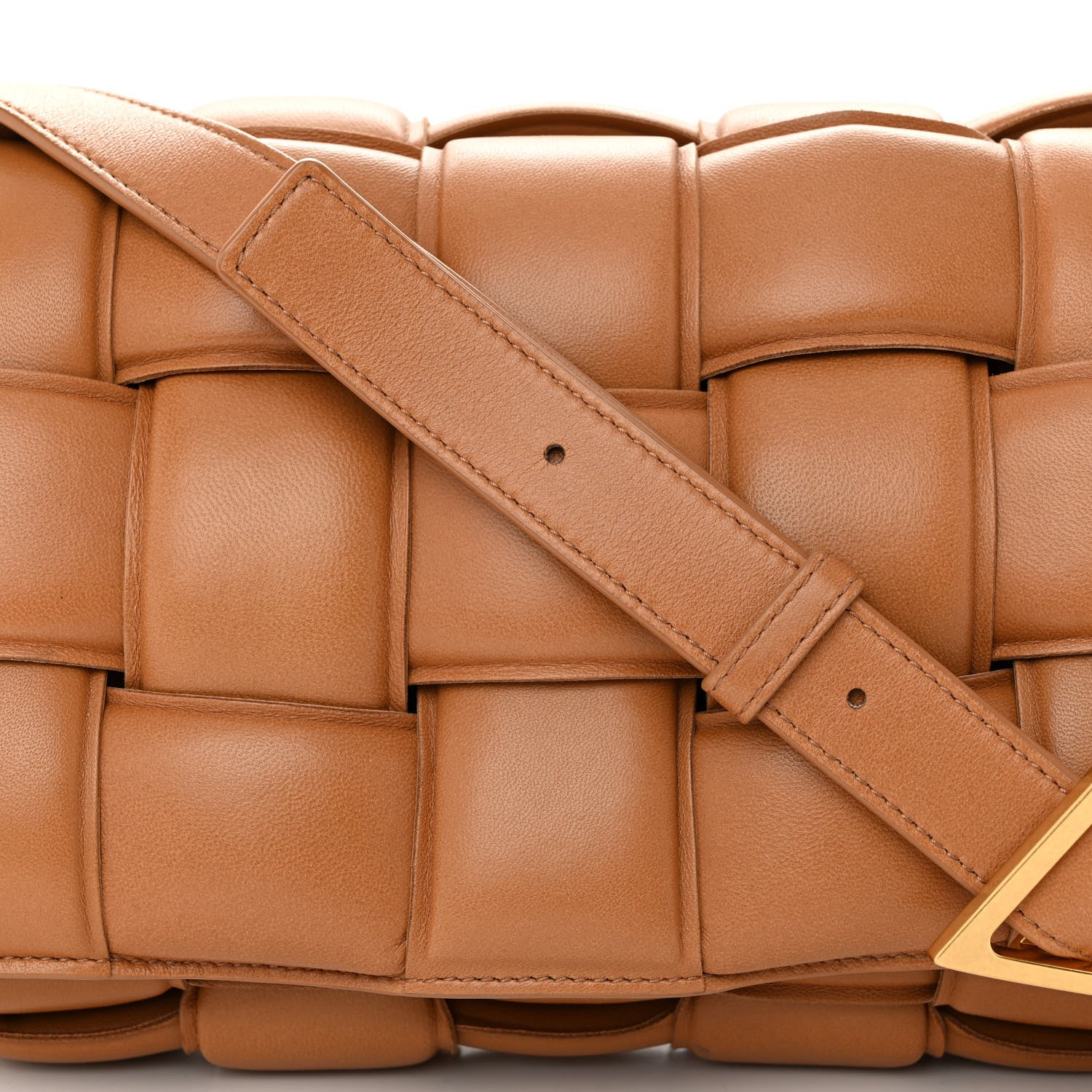 Bottega Veneta Nappa Maxi Intreccio Padded Cassette Crossbody Bag Caramel 7 of 9