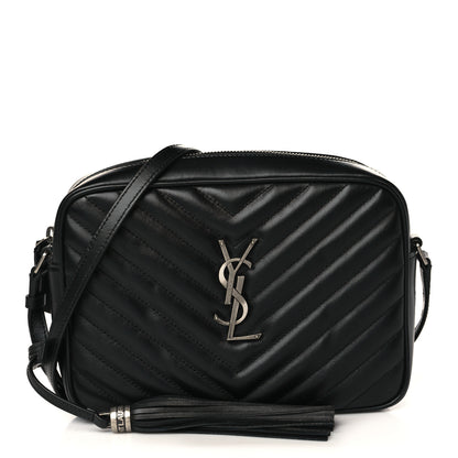 Saint Laurent Calfskin Matelasse Monogram Lou Camera Bag Black 1 of 9