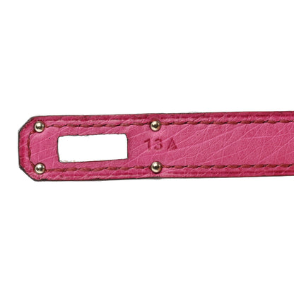 Hermes Ostrich Kelly Longue Wallet Fuchsia 8 of 10