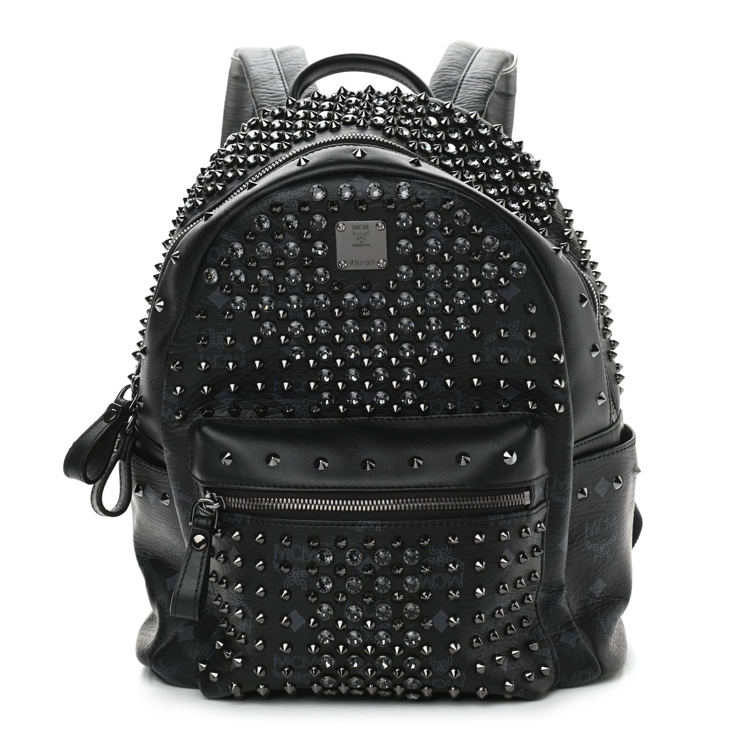Visetos Swarovski Studded Small Diamond Backpack Black