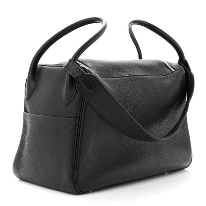 Hermes Taurillon Clemence Lindy 34 Black 3 of 12