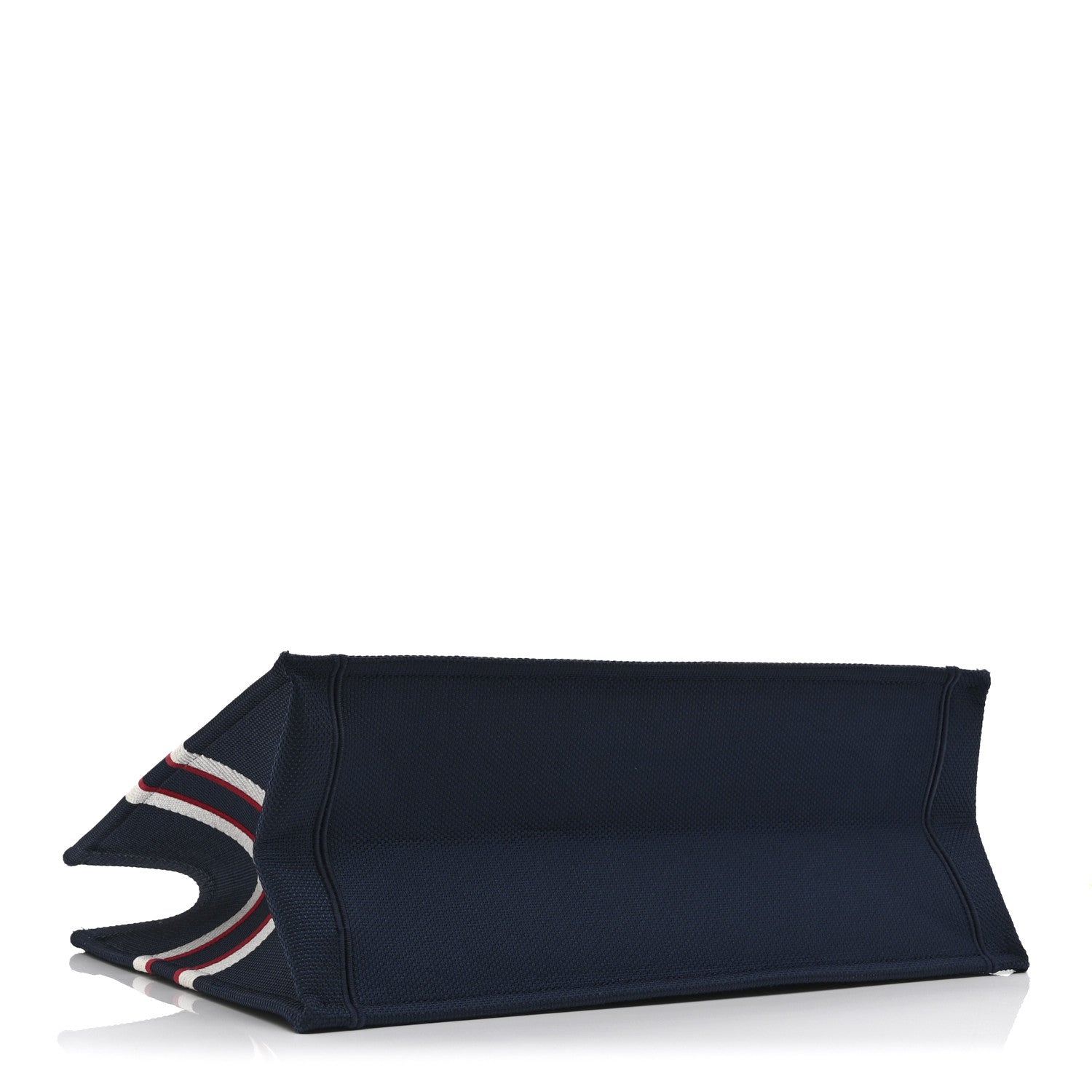 Christian Dior Canvas Embroidered Large Dioralps Book Tote Blue 4 of 10