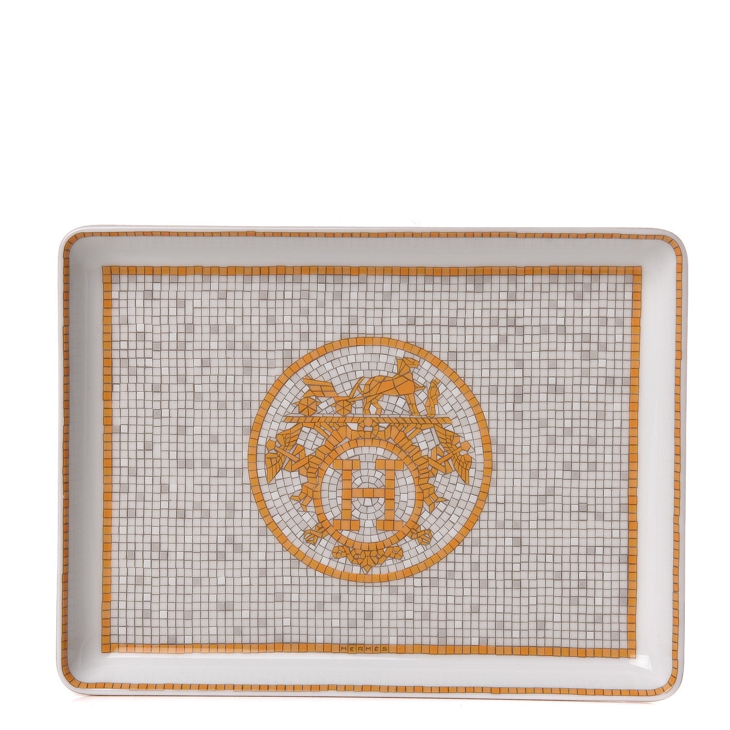 Hermes Porcelain Mosaique au 24 Sushi Plate 1 of 8
