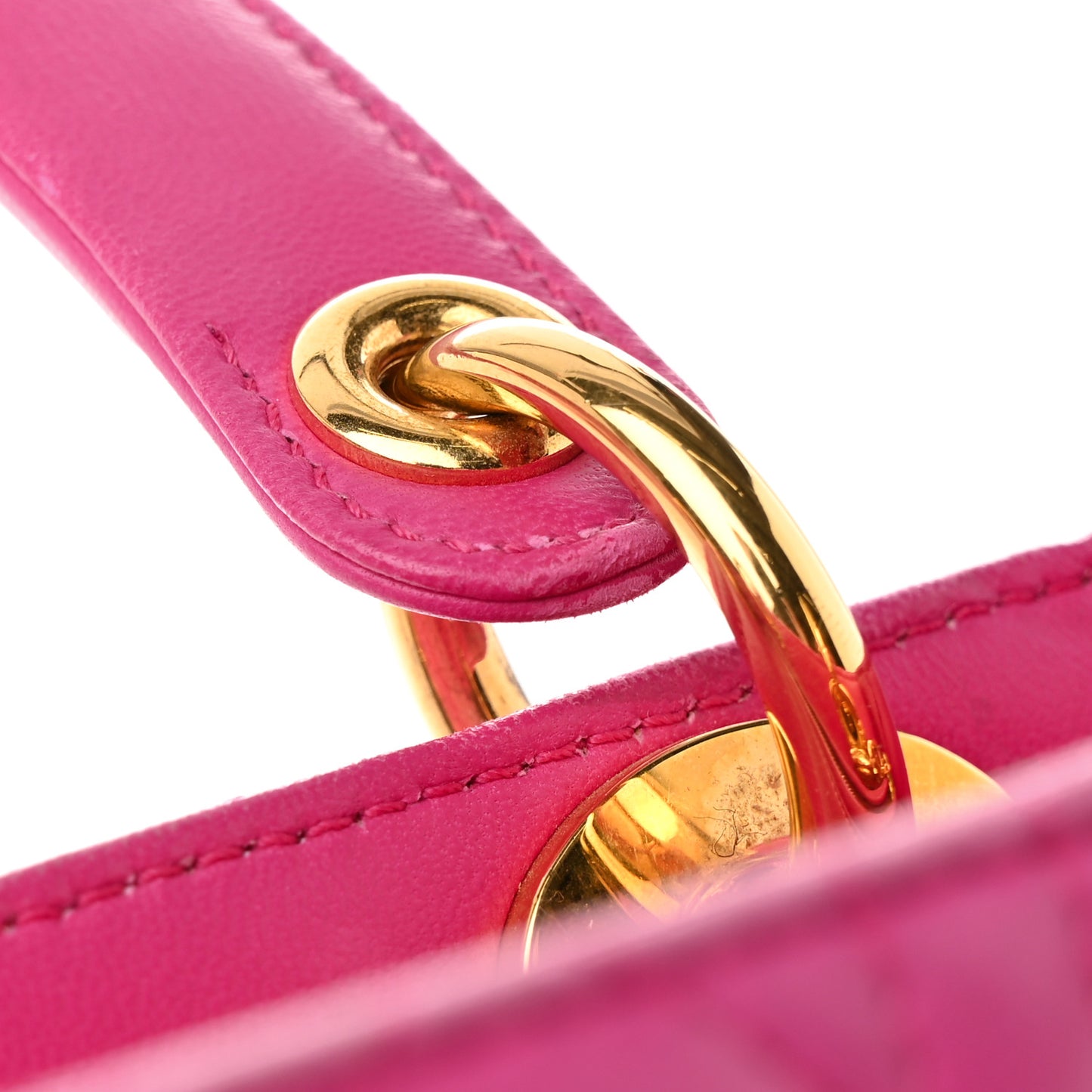 Lambskin Cannage Medium Lady Dior Pink
