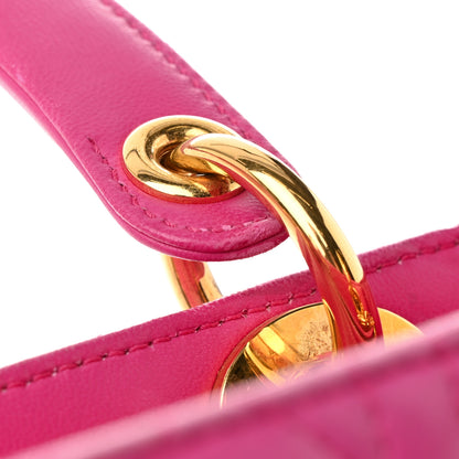 Christian Dior Lambskin Cannage Medium Lady Dior Pink 13 of 30