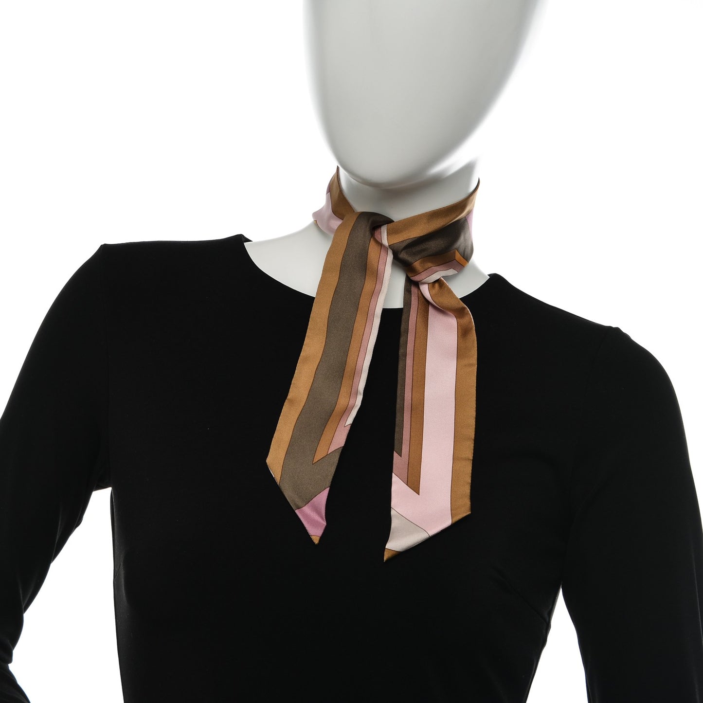 Silk La Rose Des Vents Twilly Camel Saumon Violine