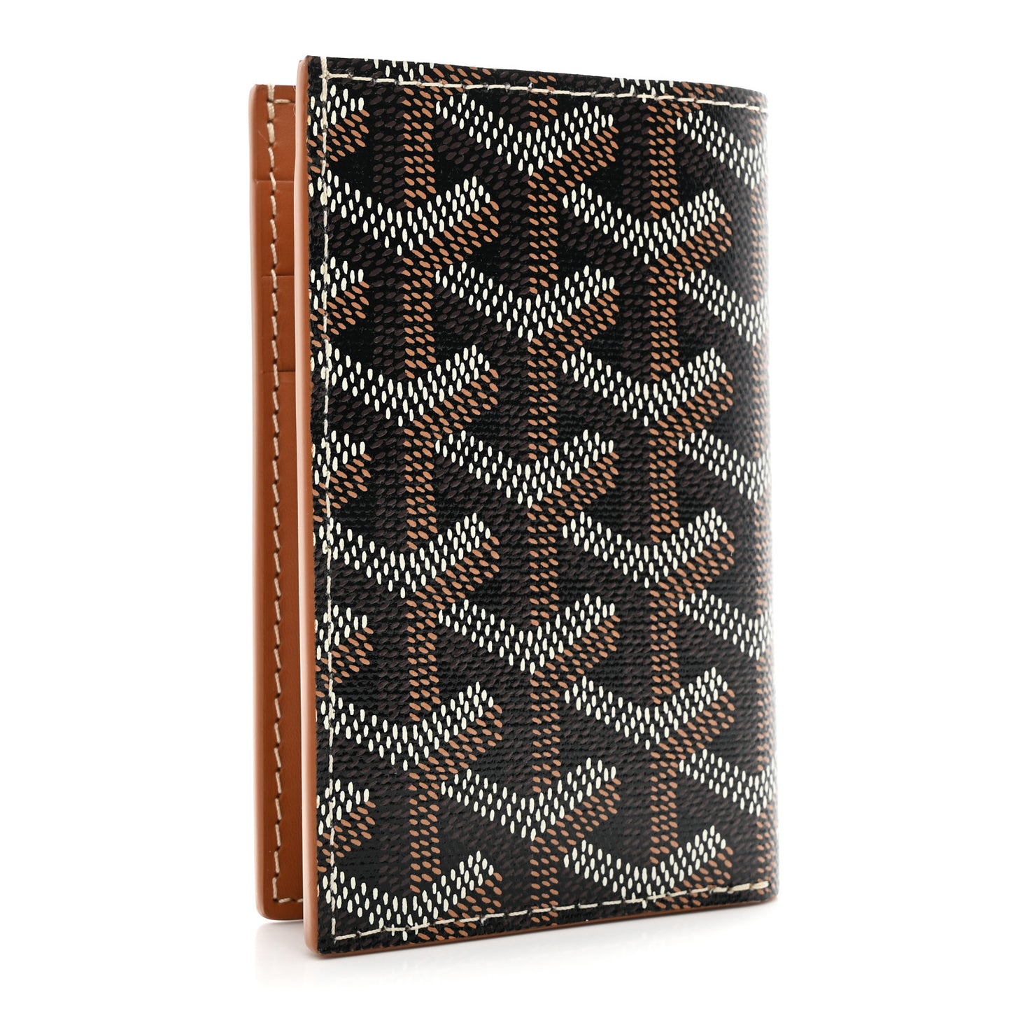 Goyardine Saint Pierre Card Holder Black Gold
