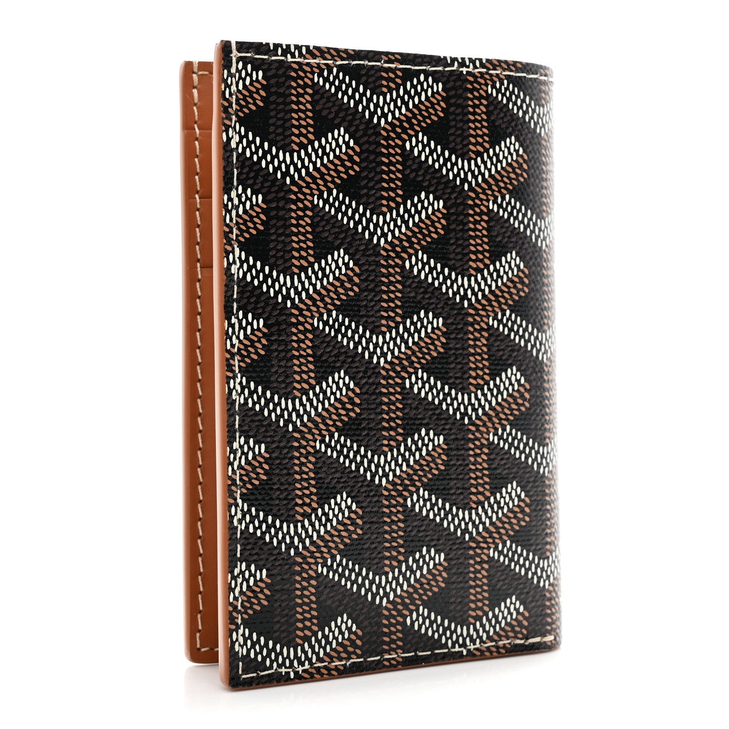 Goyard Goyardine Saint Pierre Card Holder Black Gold 3 of 7