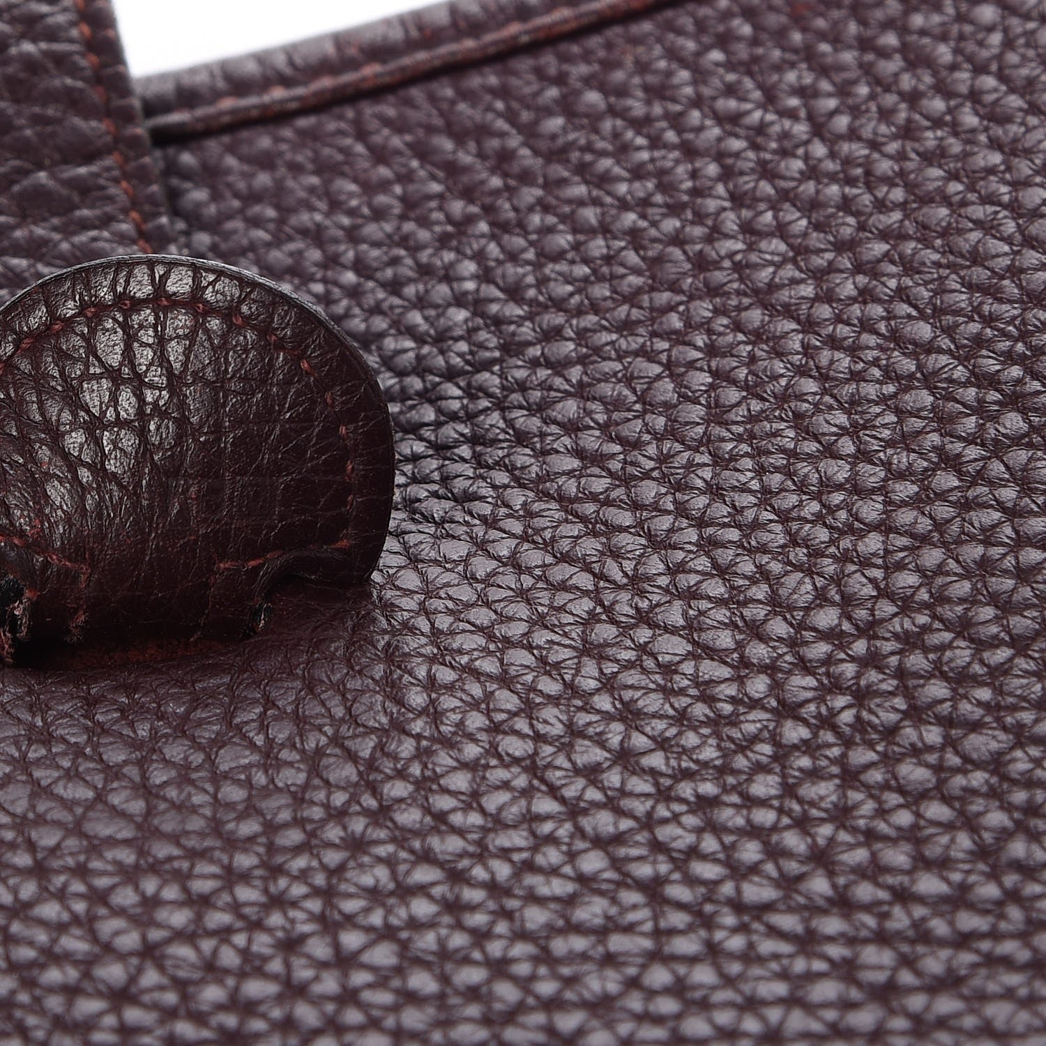 Hermes Taurillon Clemence Evelyne II PM Prune 6 of 7