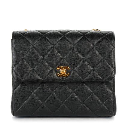 Chanel Caviar Quilted Medium Flap Shoulder Bag Black 1 of 9