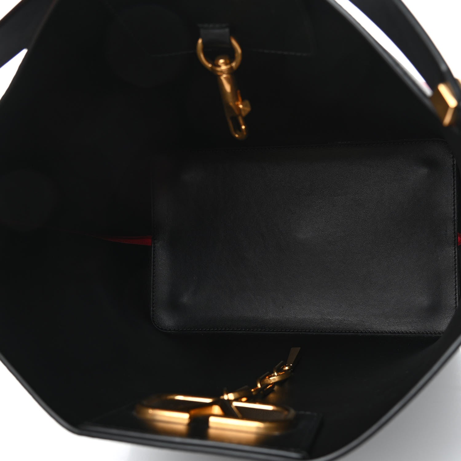 Valentino Garavani Grainy Calfskin Escape Hobo Bag Black 5 of 10