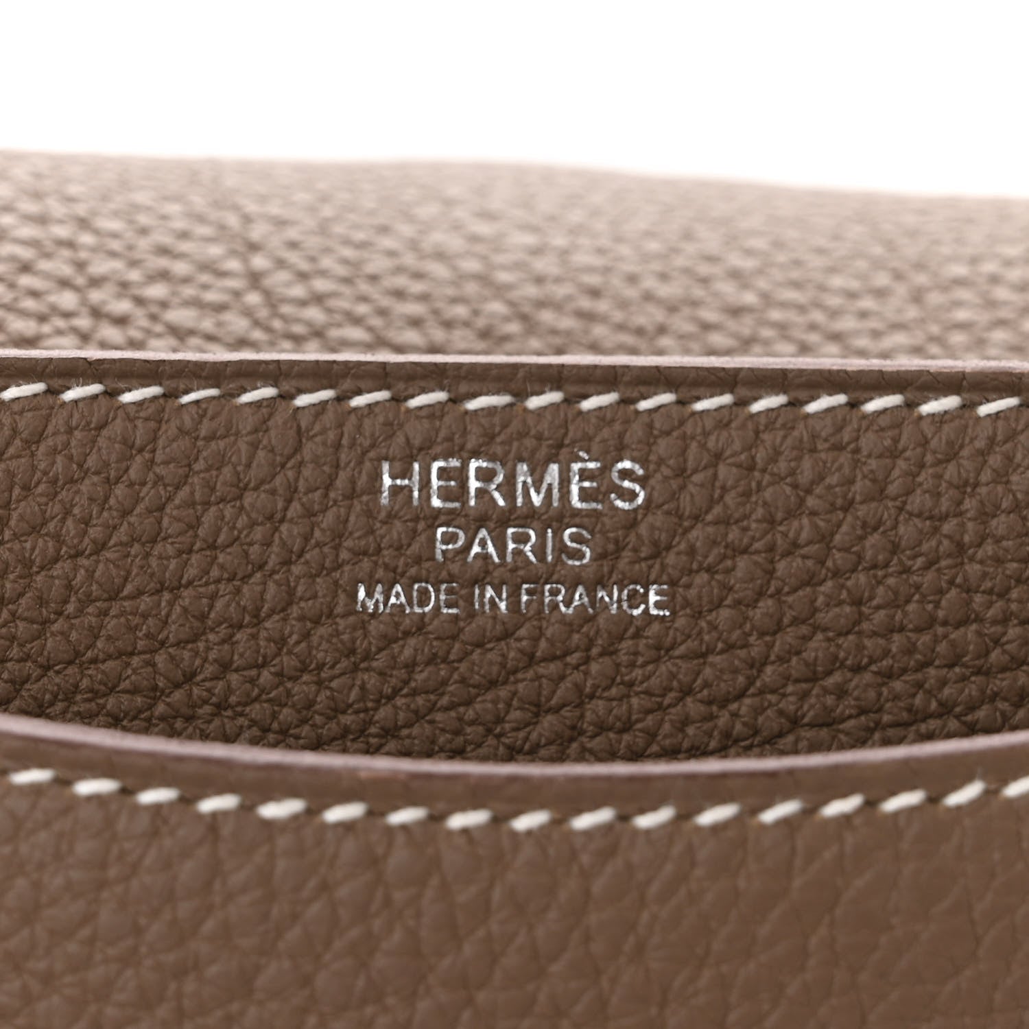 Hermes Togo Steve Light Messenger Etoupe 6 of 10
