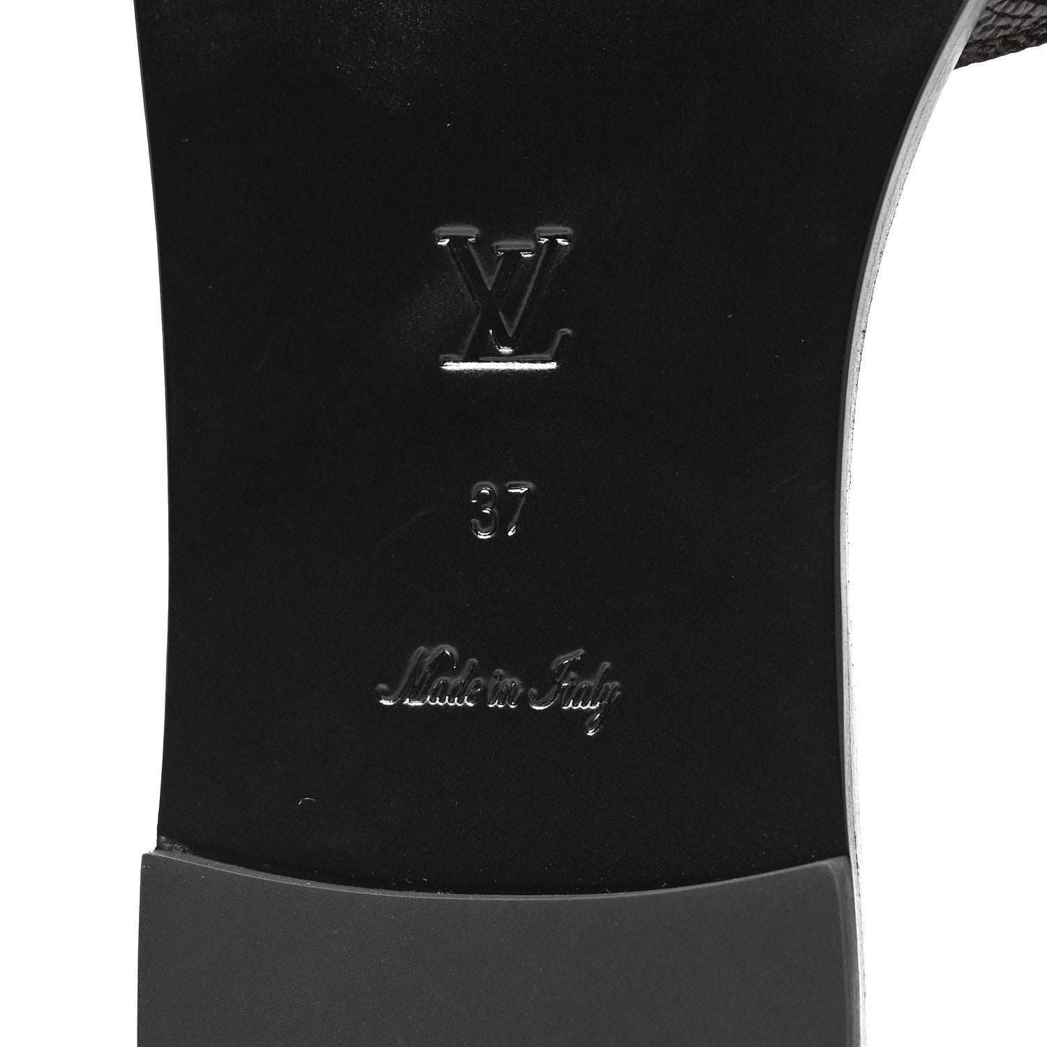 Louis Vuitton Patent Monogram Lock It Flat Mules 37 7 of 9