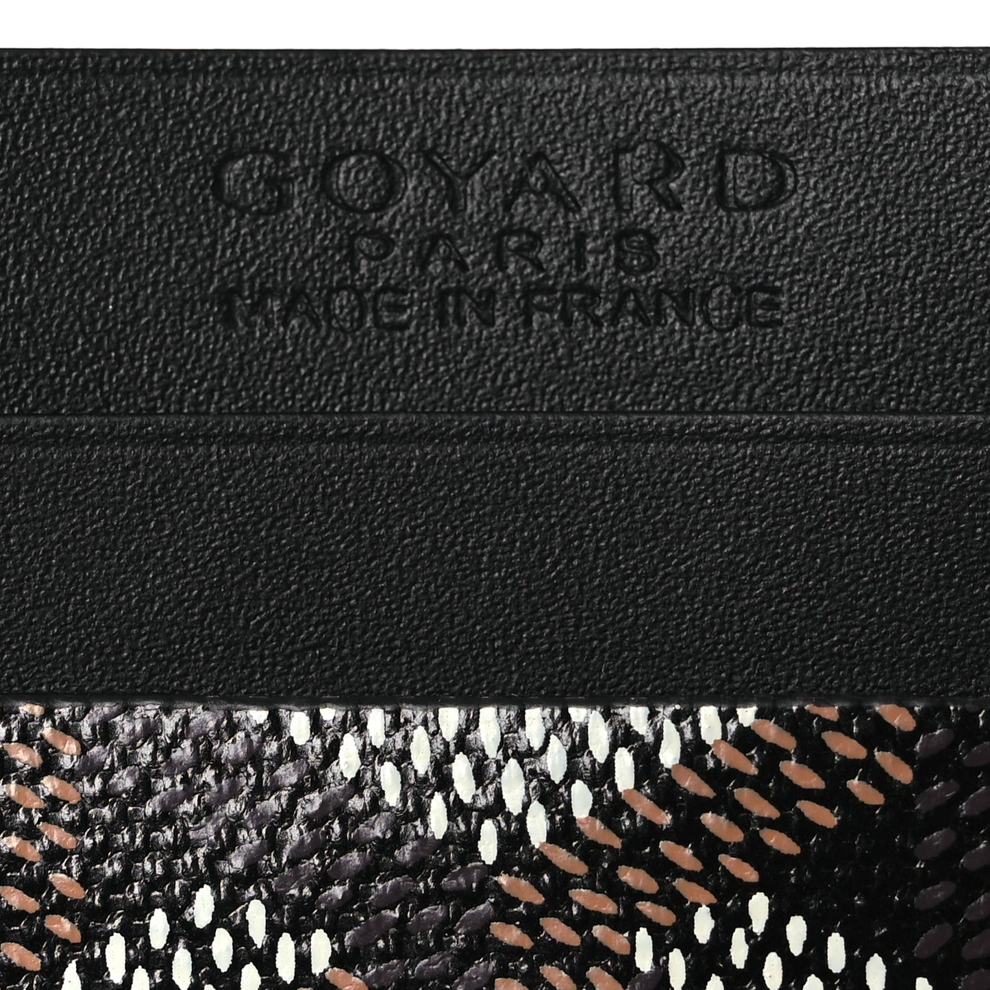 Goyardine Saint Sulpice Card Holder Black