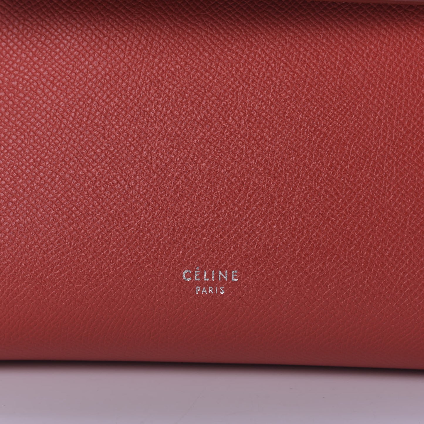 Baby Grained Calfskin Micro Belt Bag Coquelicot