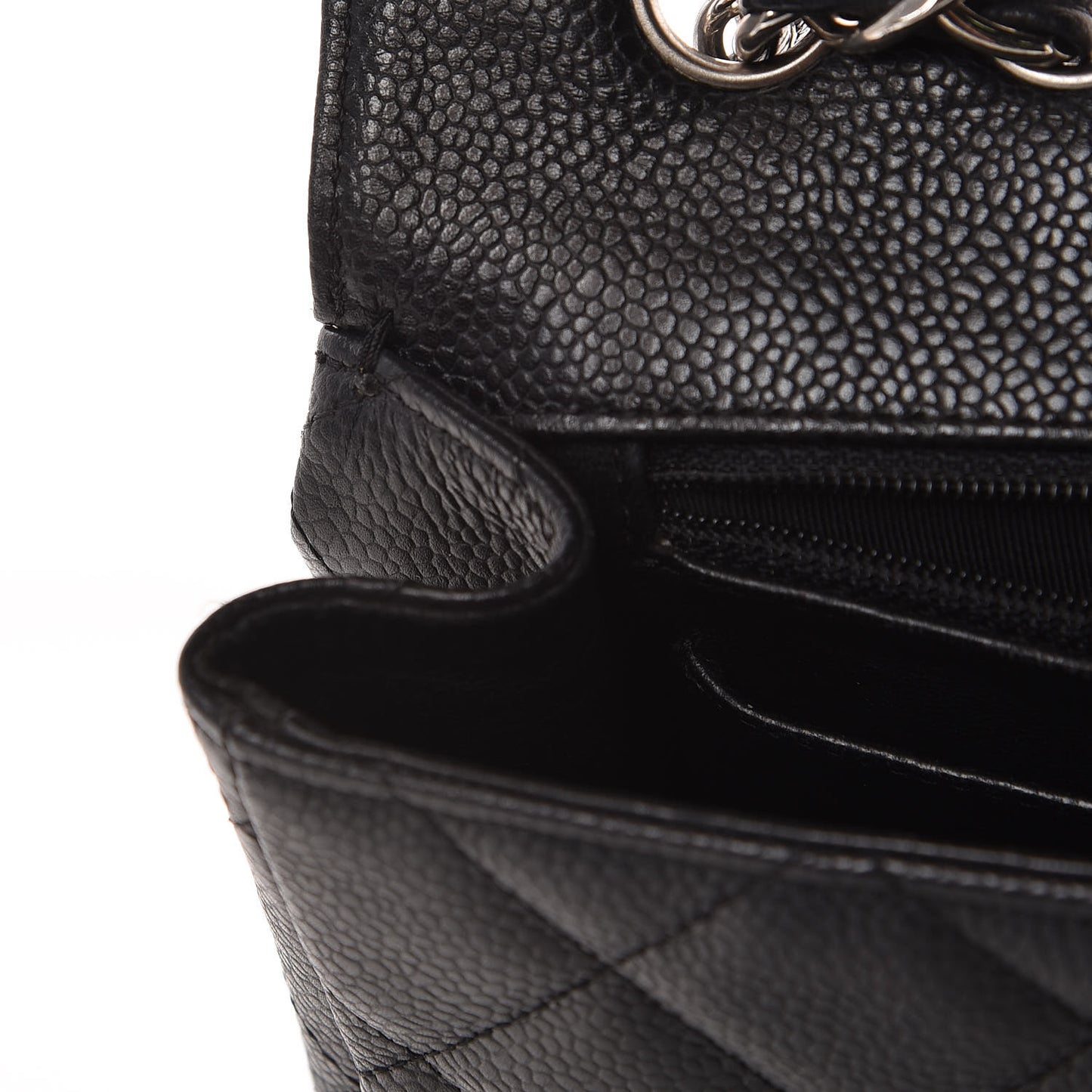 Caviar Quilted Jumbo Single Flap Black