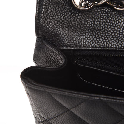 Chanel Caviar Quilted Jumbo Single Flap Black 9 of 14