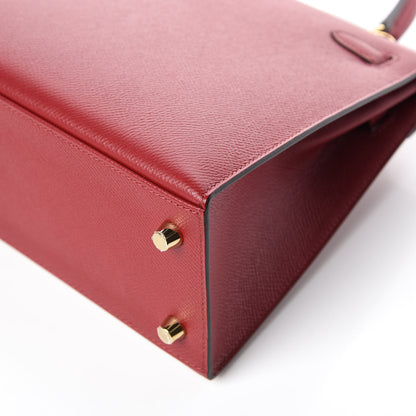 Hermes Epsom Kelly Sellier 25 Rouge Grenat 12 of 39