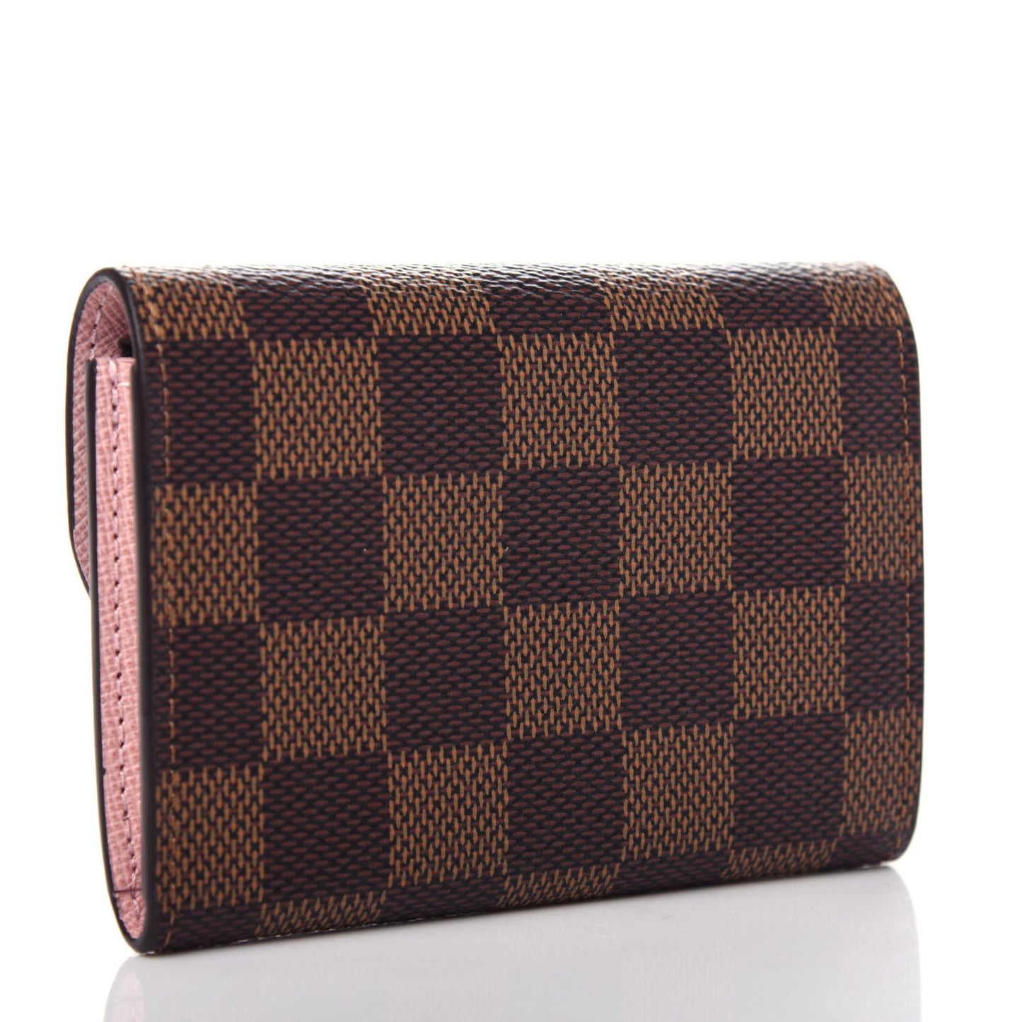 Damier Ebene Rosalie Coin Purse Rose Ballerine