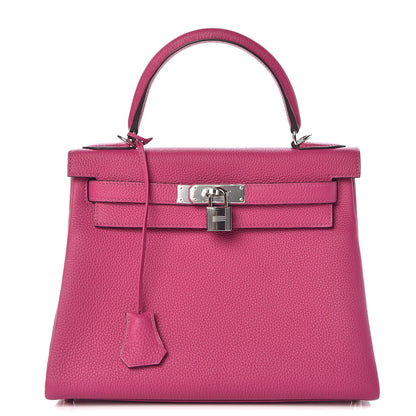Hermes Togo Kelly Retourne 28 Rose Pourpre 1 of 9