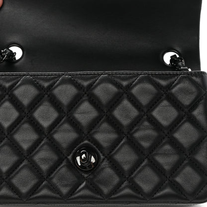 Chanel Lambskin Quilted Mini Rectangular Flap So Black 11 of 13