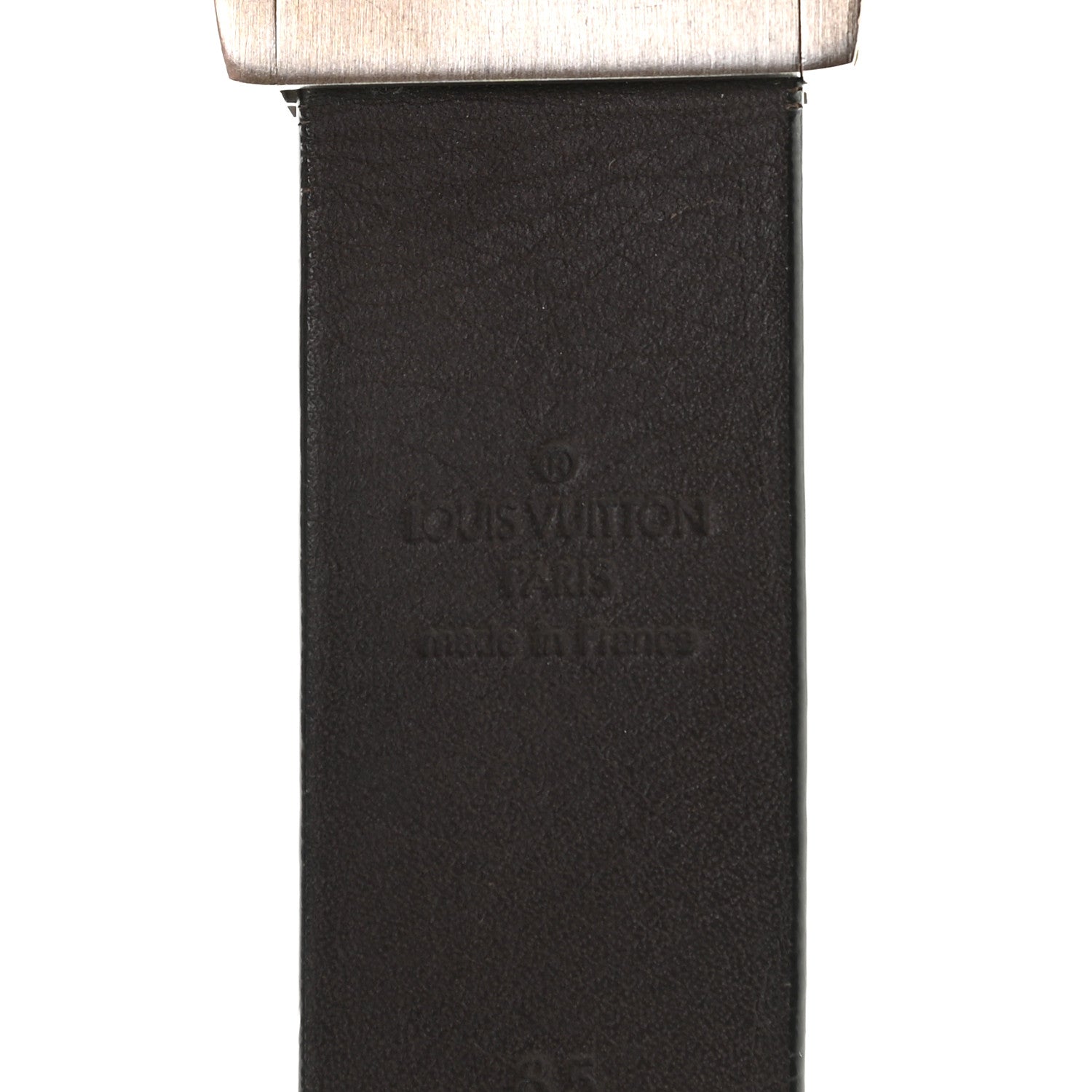 Louis Vuitton Taiga Mens Belt 85 Dark Grey 3 of 4
