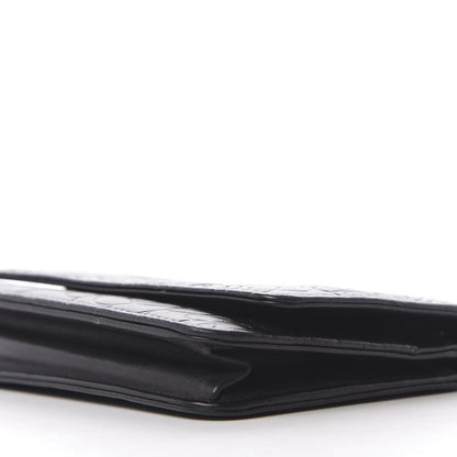 Chanel Lambskin Camellia Embossed Wallet on Chain WOC Black 7 of 10