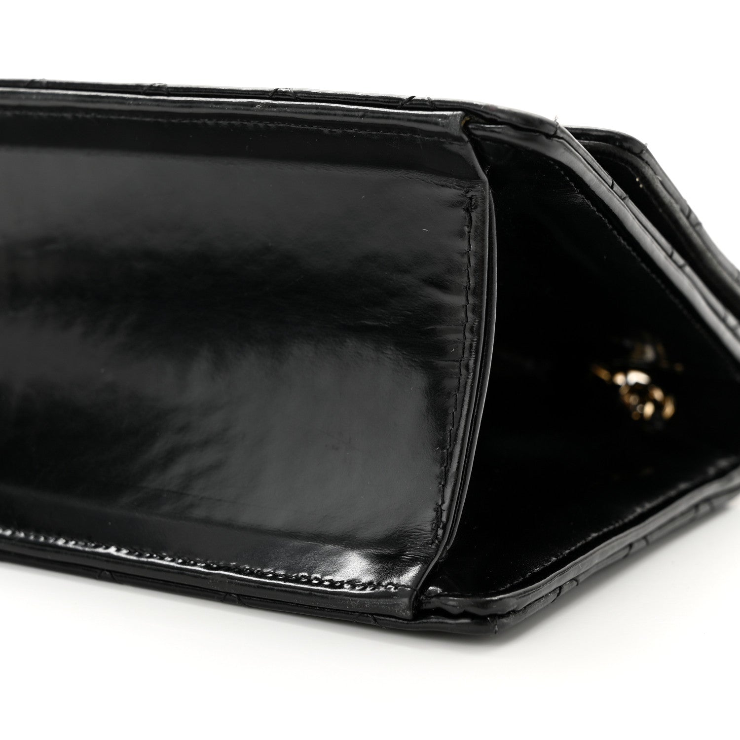 Chanel Patent Quilted Medium Single Flap Black 10 of 14