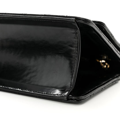 Chanel Patent Quilted Medium Single Flap Black 10 of 14