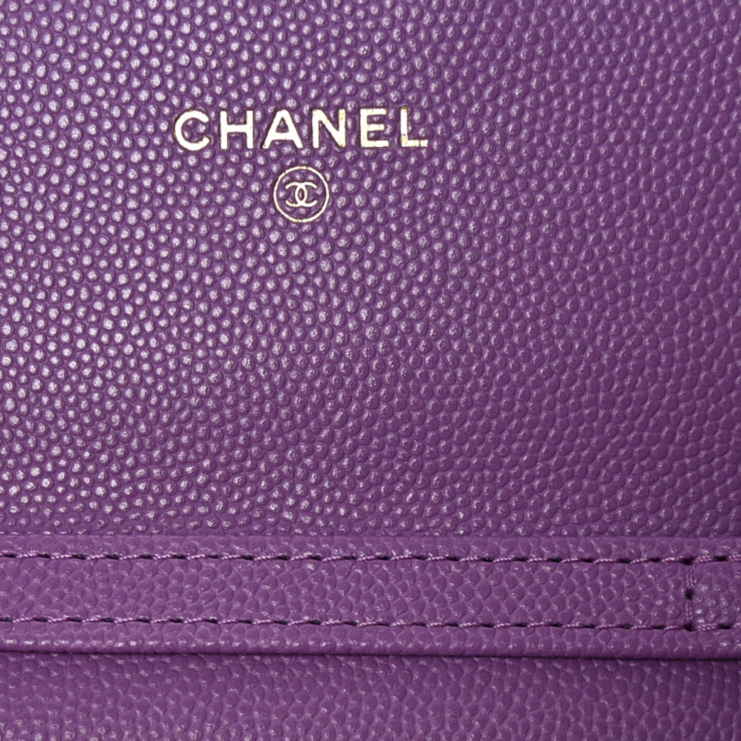 Caviar Quilted Mini Chain Bag Purple