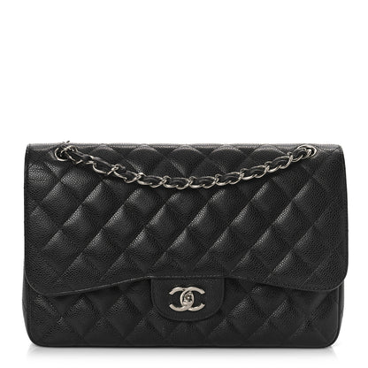 Chanel Caviar Quilted Jumbo Double Flap Black 1 of 9