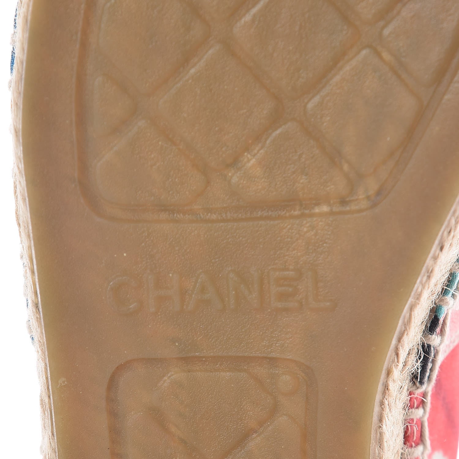 Chanel Patent Fabric CC Espadrilles 36 Multicolor Black 7 of 11