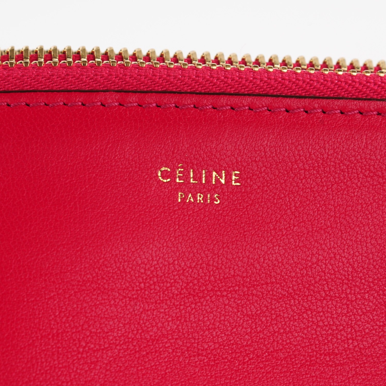 Celine Lambskin Large Trio Crossbody Bag Fuchsia 5 of 8